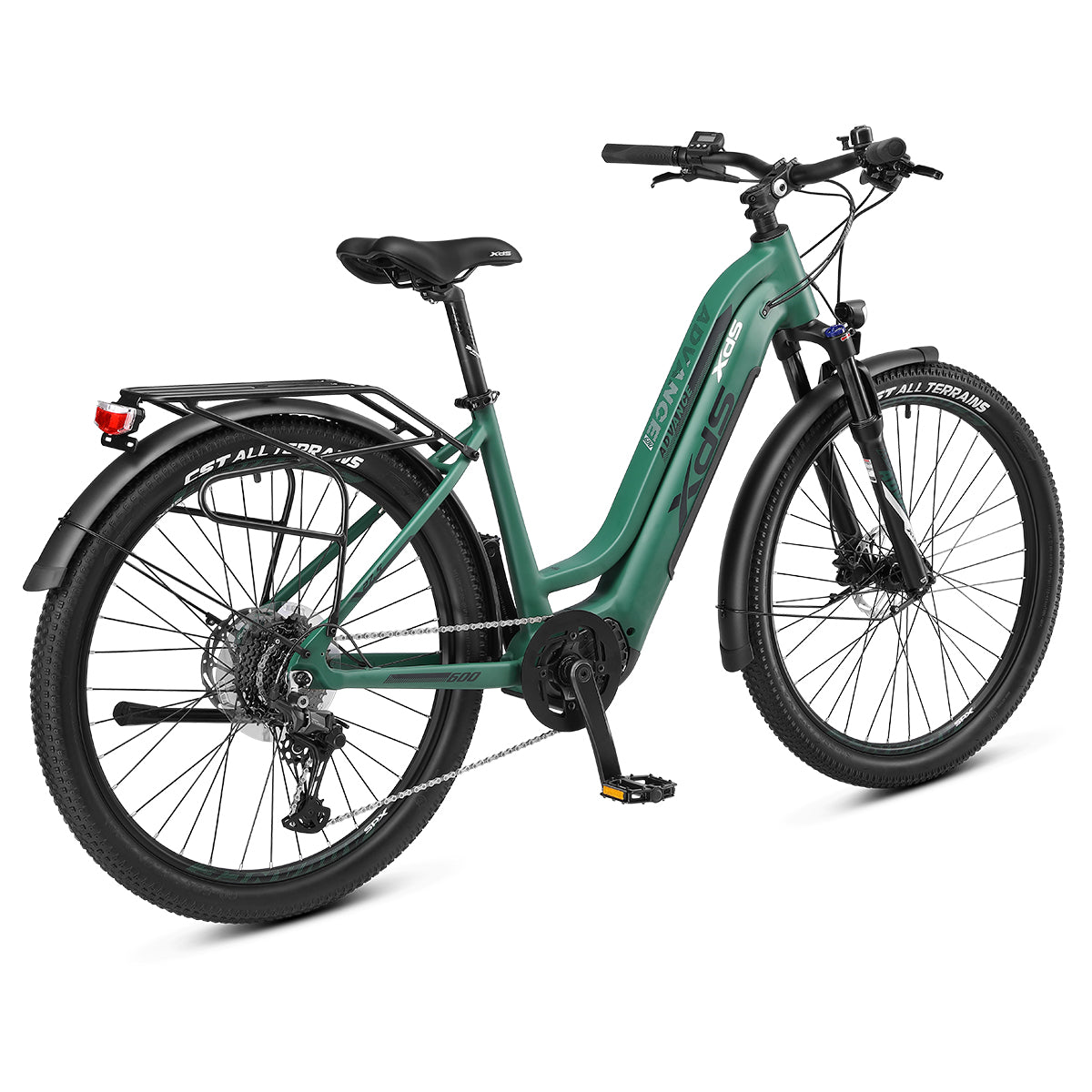 XDS Advance 600 Step Thru e-bike in Gloss Forest Green - view 3